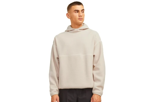 Jack And Jones Jcoalpine Fleece Sweat Hoodie Ανδρικό (12262728 MOONBEAM)