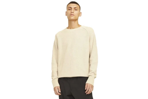 Jack And Jones Jcomason Knit Crew Neck Μπλούζα Πλεκτή Ανδρική (12264525 CROCKERY-CYCLO)