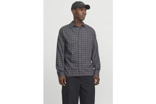 Jack And Jones Jcocharlie Check Shirt Ls Πουκάμισο Μακρυμάνικο Ανδρικό (12266044 PAVEMENT)