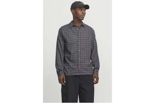 Jack And Jones Jcocharlie Check Shirt Ls Πουκάμισο Μακρυμάνικο Ανδρικό (12266044 PAVEMENT)