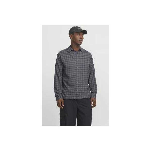 Jack And Jones Jcocharlie Check Shirt Ls Πουκάμισο Μακρυμάνικο Ανδρικό (12266044 PAVEMENT)