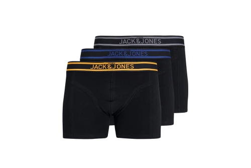 Jack And Jones Jacmarc Solid Trunks Εσώρουχα Boxer 3-Τεμάχια (12266063 BLACK-BLACK)