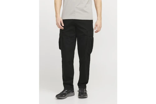 Jack And Jones Relaxed Fit Παντελόνι Cargo Ανδρικό (12268364 BLACK)