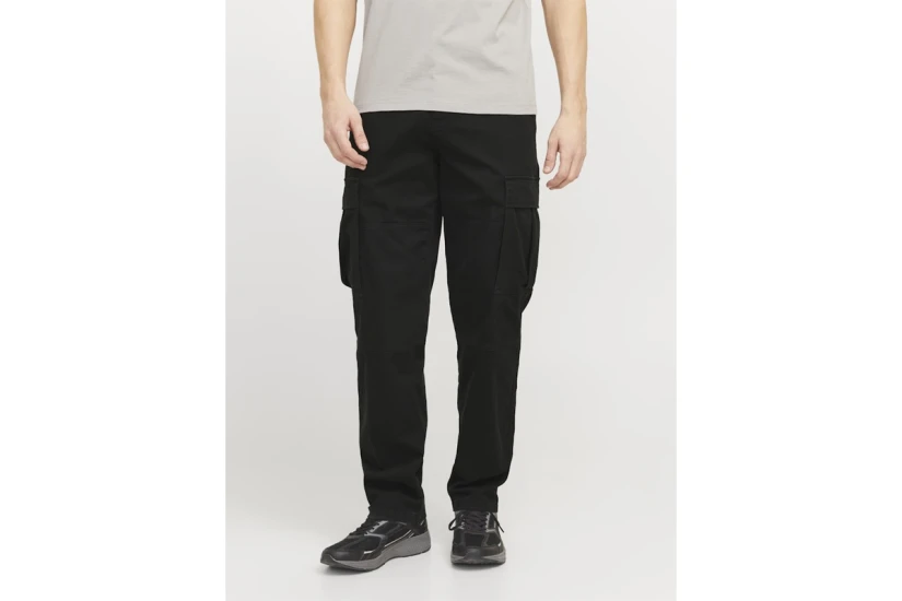 Jack And Jones Ανδρικό Παντελόνι Cargo Μαύρο