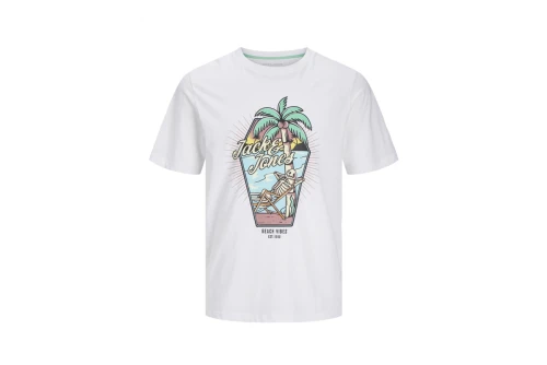 Jack And Jones Jjelijah T-Shirt Ανδρικό (12268472 WHITE)