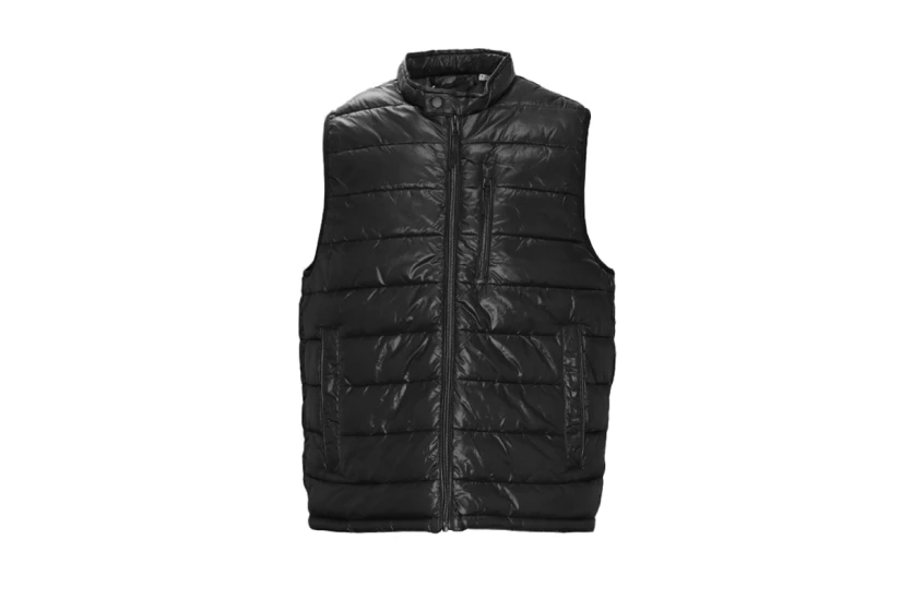 Jack & Jones Jjmac Light Bodywarmer Ανδρικό Αμάνικο Μπουφάν Μαύρο