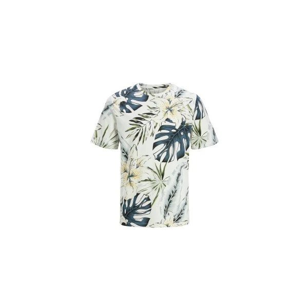 Jack And Jones Jjhawaii Aop T-Shirt Ανδρικό (12269312 CLOUD DANCER)