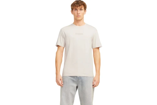 Jack And Jones Jjtaka Ss Crew Neck T-Shirt Ανδρικό (12269369 MOONBEAM)