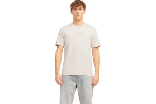 Jack And Jones Jjtaka Ss Crew Neck T-Shirt Ανδρικό (12269369 MOONBEAM)