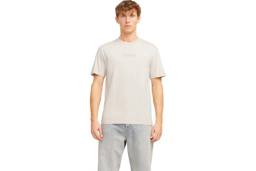 Jack & Jones Jjtaka Ανδρικό Κοντομάνικο T-Shirt Μπεζ