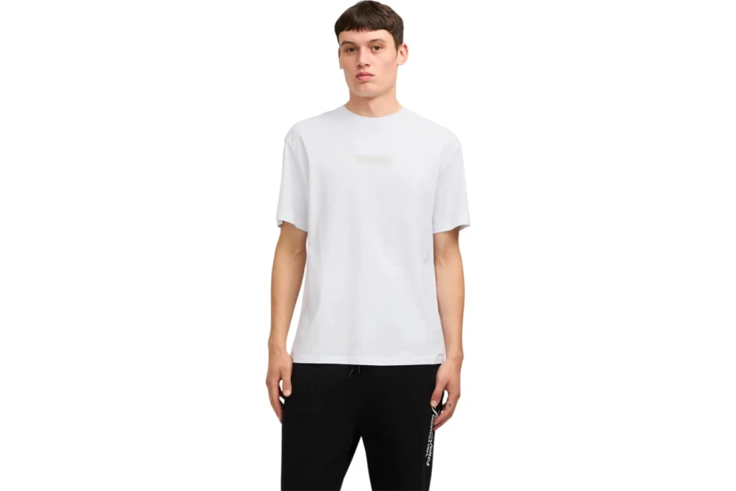 Jack & Jones Jjtaka Ανδρικό Κοντομάνικο T-Shirt Λευκό