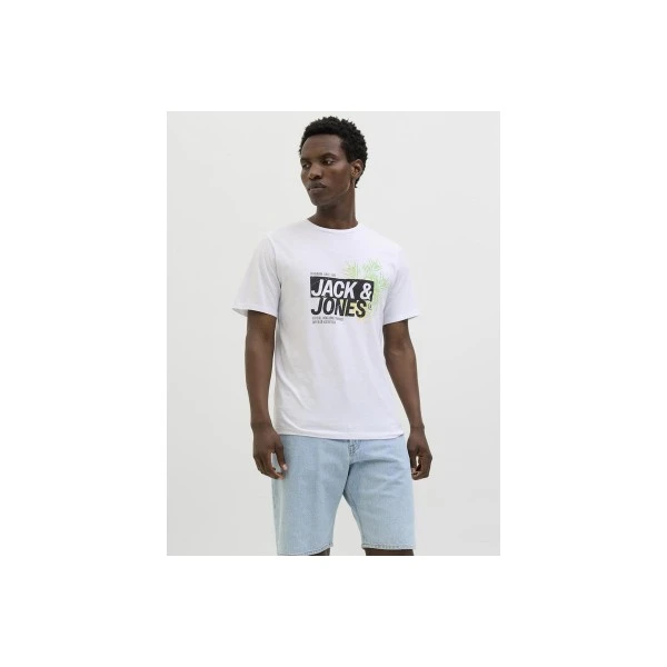 Jack And Jones Jjjaxon T-Shirt Ανδρικό (12269390 WHITE)