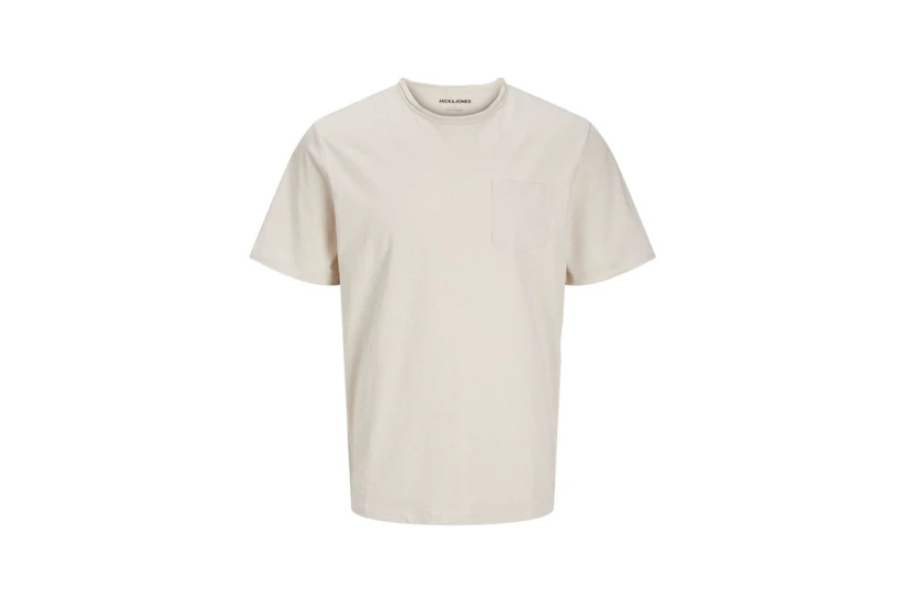 Jack And Jones Jake Tampa Pocket Ανδρικό Κοντομάνικο T-Shirt Μπεζ