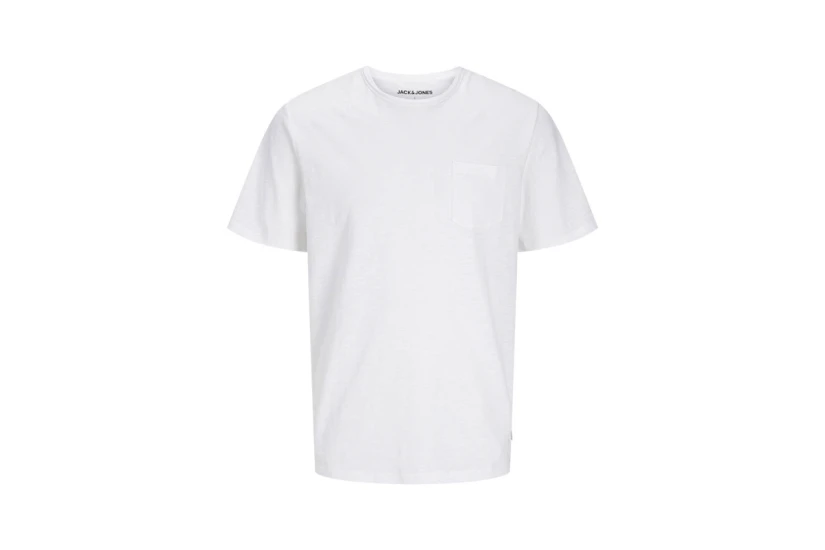 Jack And Jones Jake Tampa Pocket Ανδρικό Κοντομάνικο T-Shirt Λευκό