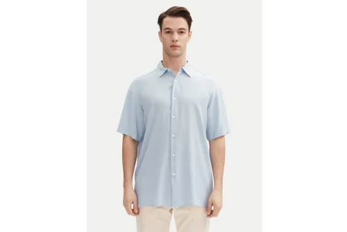 Jack And Jones Jorjoshua Viscose Πουκάμισο Κοντομάνικο Ανδρικό (12271078 CASHMERE BLUE)