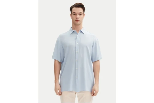 Jack And Jones Jorjoshua Viscose Πουκάμισο Κοντομάνικο Ανδρικό (12271078 CASHMERE BLUE)
