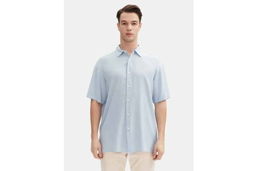 Jack & Jones Jorjoshua Ανδρικό Κοντομάνικο Πουκάμισο Σιέλ