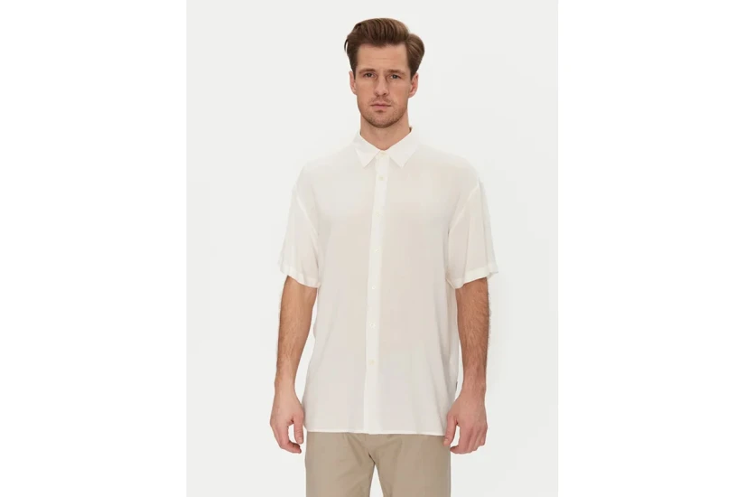 Jack & Jones Jorjoshua Ανδρικό Κοντομάνικο Πουκάμισο Εκρού