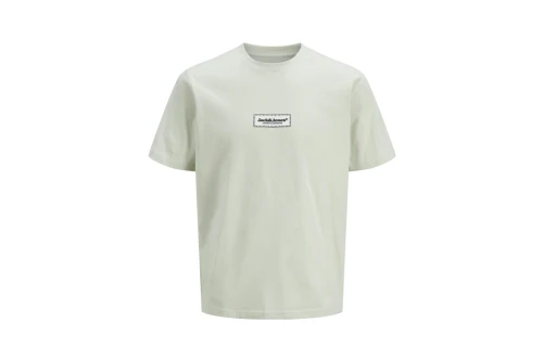 Jack And Jones Jorsplit Fakestitch Branding Ss C Ln T-Shirt Ανδρικό (12273182 CELADON TINT)