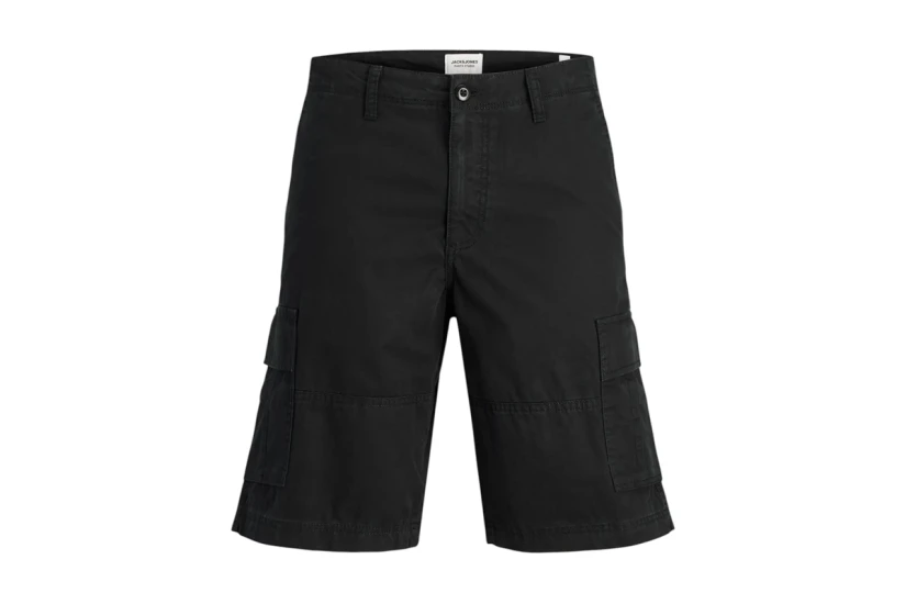 Jack And Jones Ανδρική Βερμούδα Cargo Μαύρη