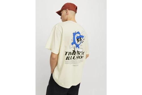 Jack And Jones Jorbigwig T-Shirt Ανδρικό (12275396 ANTIQUE WHITE)