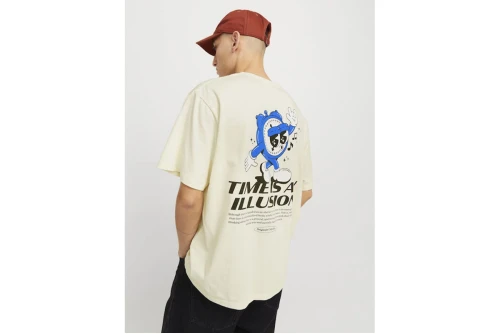 Jack And Jones Jorbigwig T-Shirt Ανδρικό (12275396 ANTIQUE WHITE)