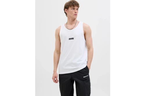 Jack And Jones Jcosago Small Logo Μπλούζα Αμάνικη Ανδρική (12276727 BRIGHT WHITE)
