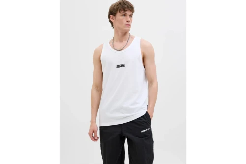 Jack And Jones Jcosago Small Logo Μπλούζα Αμάνικη Ανδρική (12276727 BRIGHT WHITE)