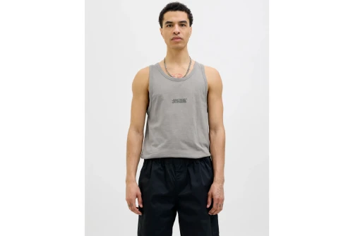 Jack And Jones Jcosago Small Logo Μπλούζα Αμάνικη Ανδρική (12276727 GRAY FLANNEL)