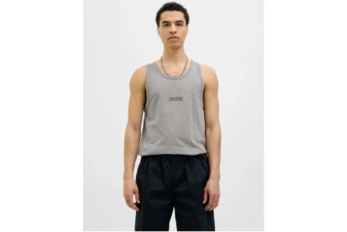 Jack And Jones Jcosago Small Logo Μπλούζα Αμάνικη Ανδρική (12276727 GRAY FLANNEL)