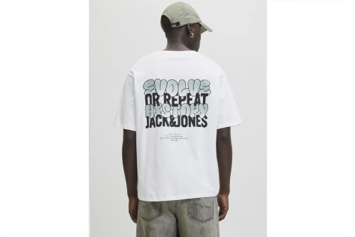 Jack And Jones Jjwobly T-Shirt Ανδρικό (12278541 WHITE)