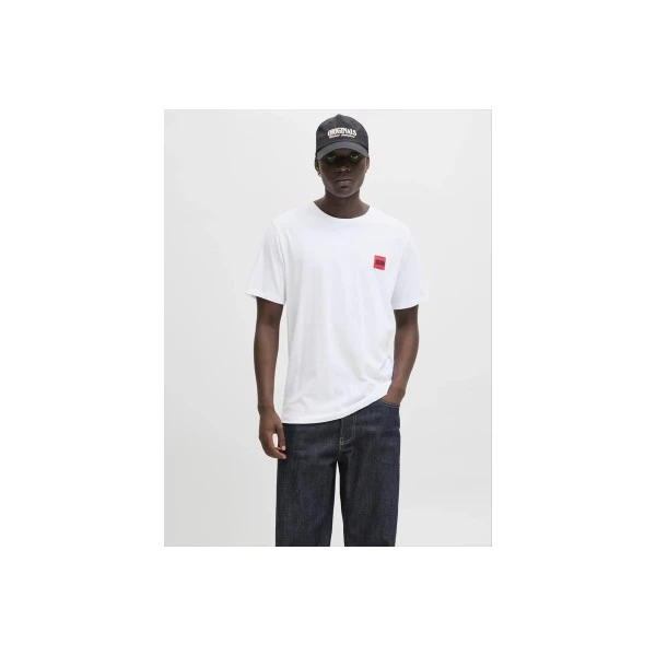 Jack And Jones Jjbrandy Logo T-Shirt Ανδρικό (12279100 WHITE)