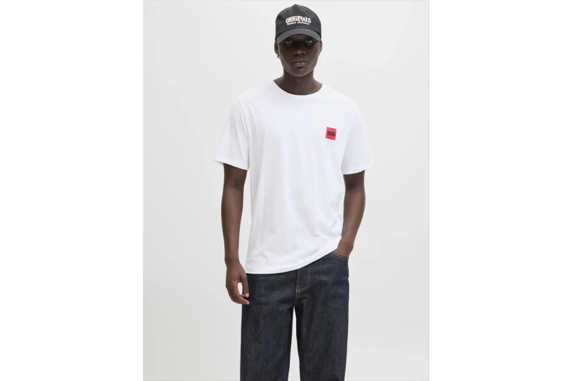 Jack And Jones Ανδρικό Κοντομάνικο T-Shirt Λευκό