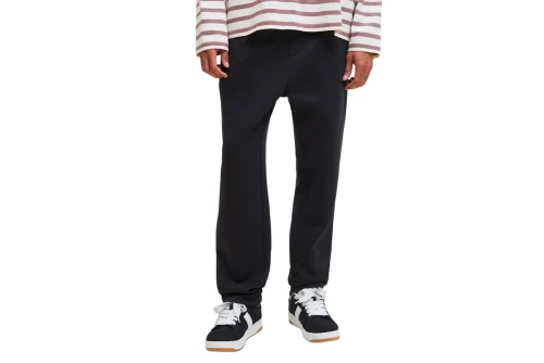 Jack And Jones Jpstkane Bradley Relaxed Fit Παντελόνι Φόρμας Ανδρικό (12279134 BLACK)