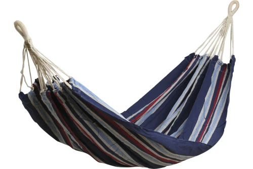 Escape Camping Αιώρα Χωρίς Ξύλο Διπλή Μπλε Γαλάζιο Μπορντο Λευκό (12313)