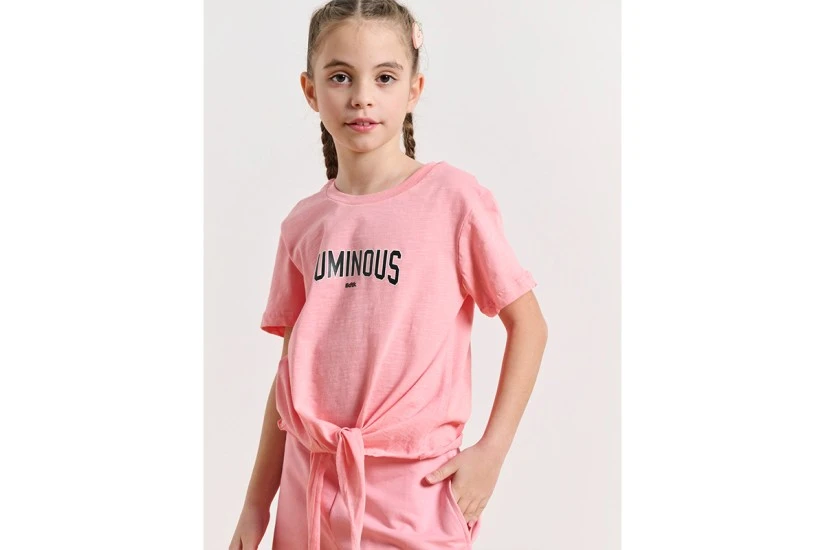 Body Talk LUMINOUS Παιδικό Κοντομάνικο T-Shirt Ροζ