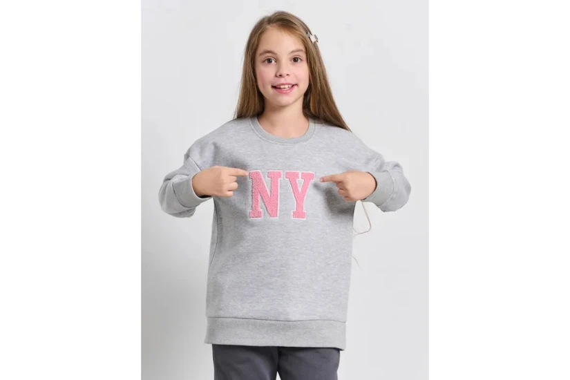 Body Talk Comfy Minime Παιδική Μακρυμάνικη Μπλούζα Γκρι