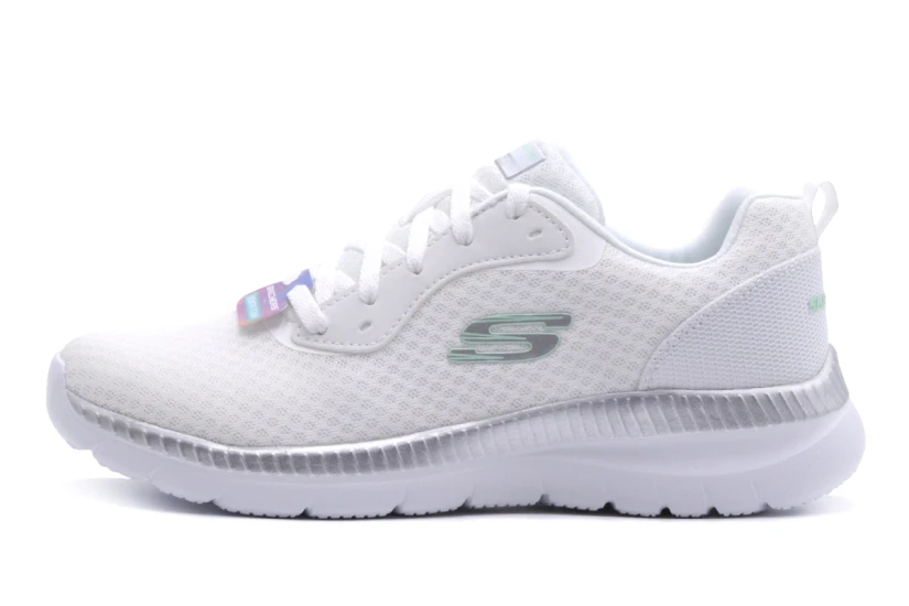 Skechers Bountiful Flex Appeal 3.0 Σνίκερς Λευκά, Ασημί