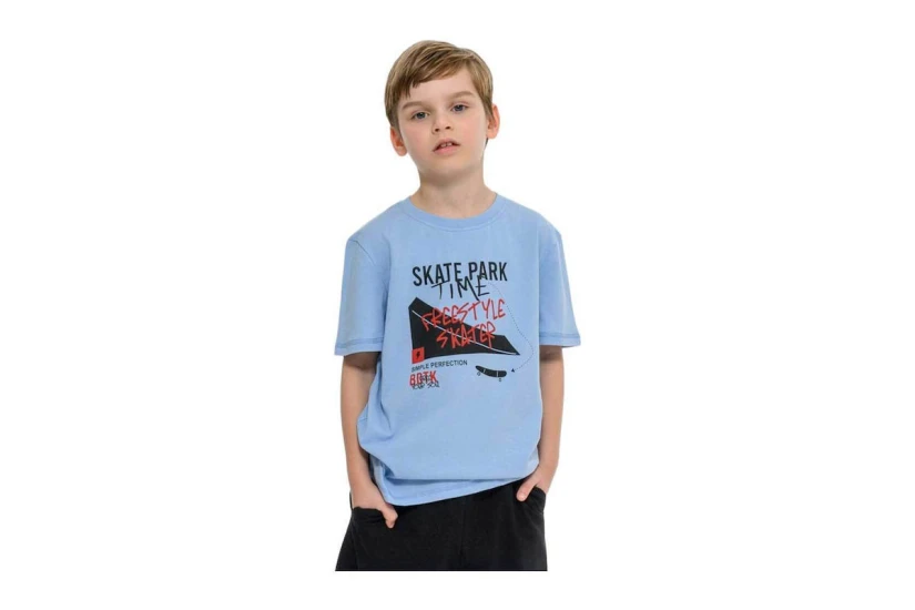 Body Talk Skateboard Time Παιδικό Κοντομάνικο T-Shirt Γαλάζιο