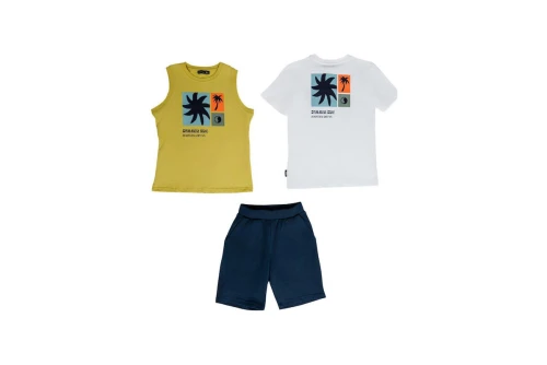 Body Talk Σετ T-Shirt-Αμάνικο-Βερμούδα 3-Τεμάχια (1261-755099-98800)