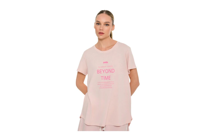 Body Talk Beyond Time Γυναικείο Κοντομάνικο T-Shirt Ροζ