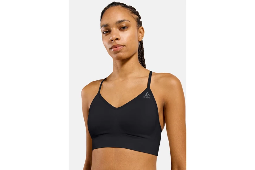 Odlo Seamless Low Padded Γυναικείο Μπουστάκι Μαύρο