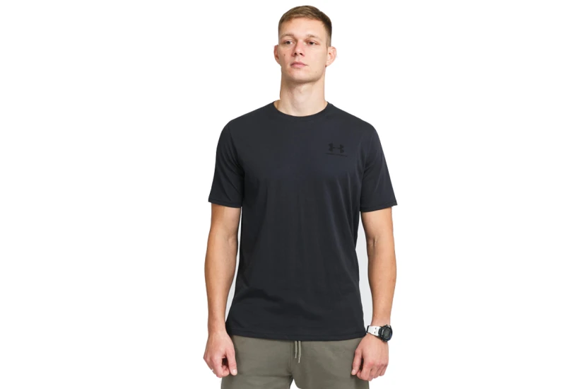 Under Armour Left Chest Logo Ανδρικό Κοντομάνικο T-Shirt Μαύρο