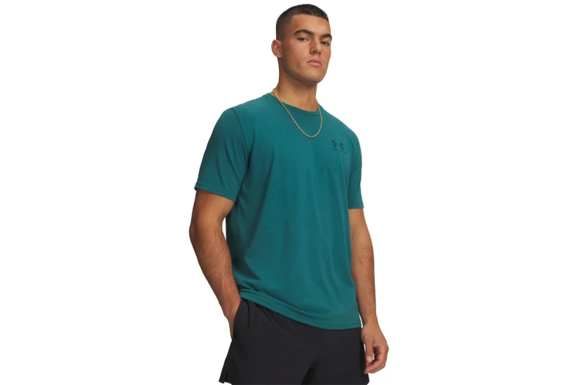 Under Armour Left Chest Logo Ανδρικό Κοντομάνικο T-Shirt Κυπαρισσί