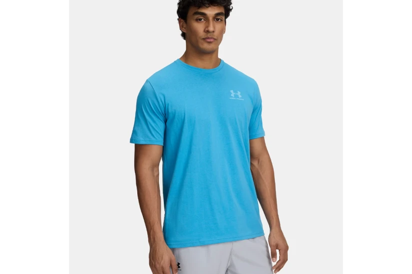 Under Armour Left Chest Logo Ανδρικό Κοντομάνικο T-Shirt Γαλάζιο