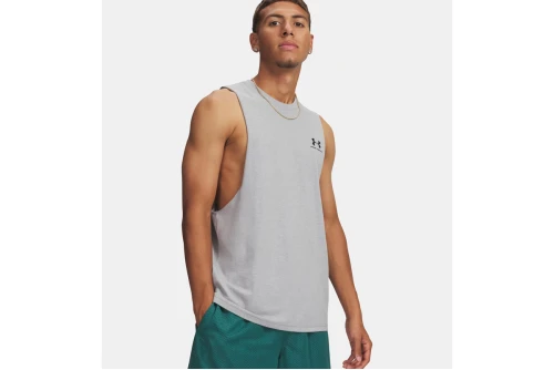 Under Armour Left Chest Cut - Off Μπλούζα Αμάνικη Ανδρική (1329286 035)