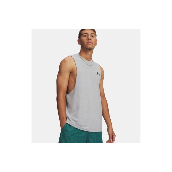 Under Armour Left Chest Cut - Off Μπλούζα Αμάνικη Ανδρική (1329286 035)