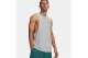 Under Armour Left Chest Cut - Off Ανδρική Αμάνικη Μπλούζα Γκρι