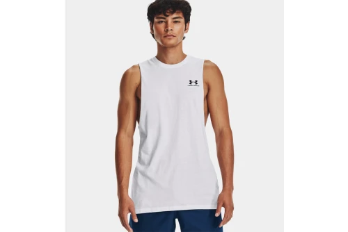 Under Armour Left Chest Cut-Off Μπλούζα Αμάνικη Ανδρική (1329286 100)