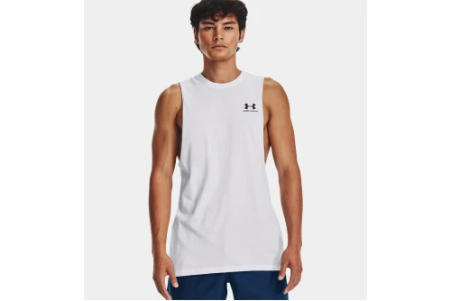 Under Armour Left Chest Cut-Off Μπλούζα Αμάνικη Ανδρική (1329286 100)